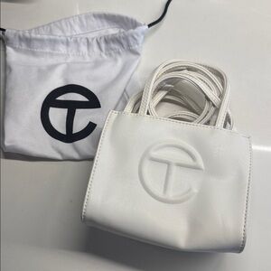 Telfar Mini Bag in Classic White